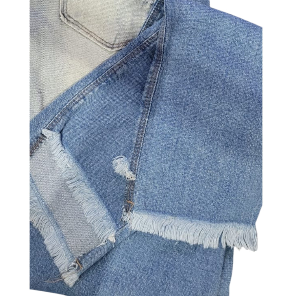 Calça Jeans Skinny Feminina com Barra Desfiada