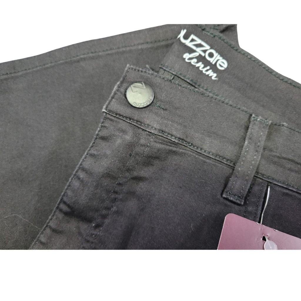 Bermuda Jeans Masculina Preta com Elastano