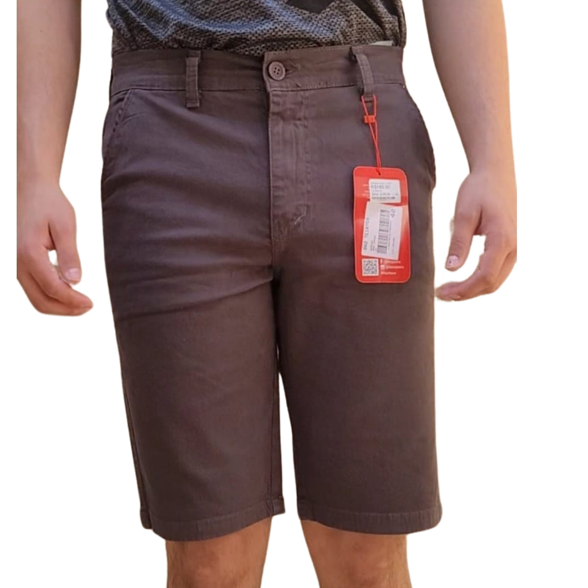 Bermuda Sarja Masculina Versatile Brown